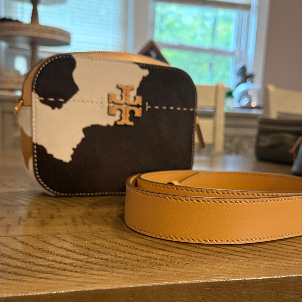 Tory Burch McGraw Calf Hair Camera Bag